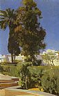 Joaquin Sorolla Y Bastida Famous Paintings - Gardens of the Alcazar Seville